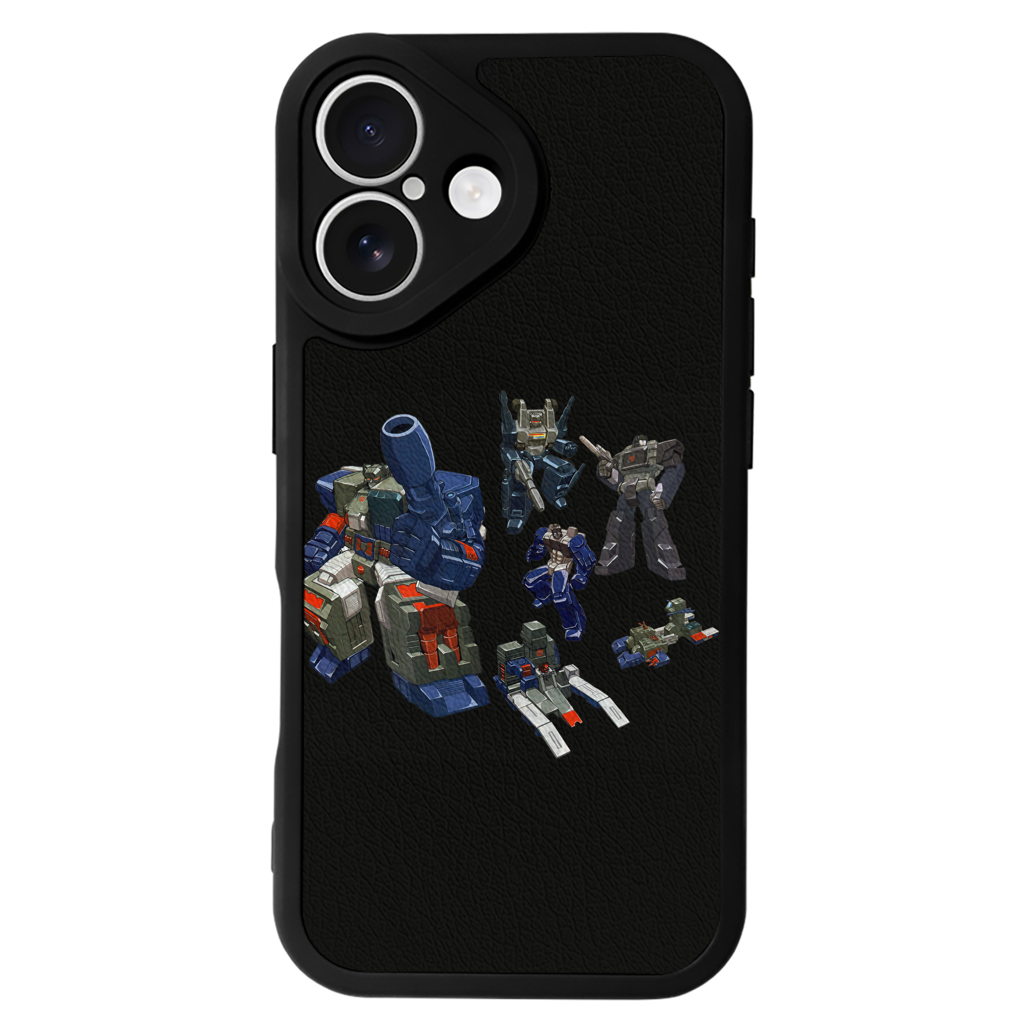 （画像用） Transformers トランスフォーマー 【iPhone 16シリーズ対応】シリコンスマホケース（レザー調） 材質：シリコン